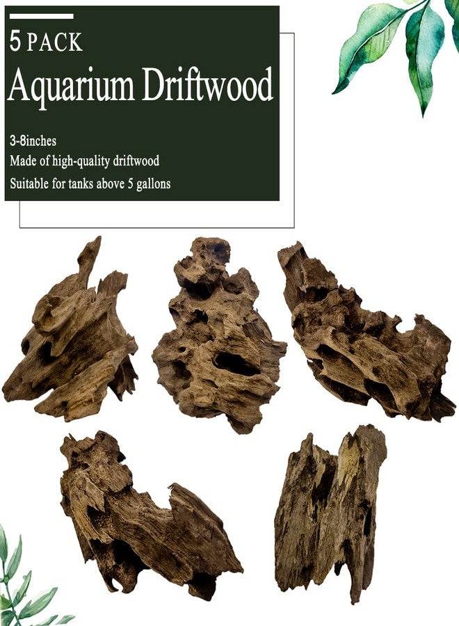 Hamiledyi Natural Driftwood for Aquarium Decor Sinkable Reptile Wood Branches Fish Tank Log Habitat Decorations Terrarium Ornament Assorted - Image 2